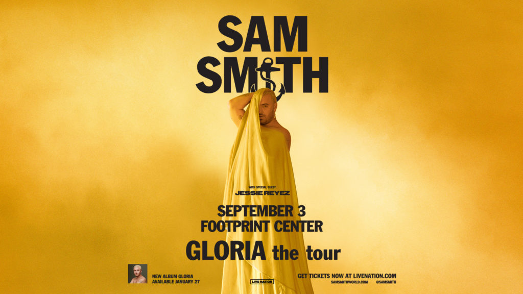 Sam Smith - Gloria the Tour | Special Guest Jessie Reyez | September 3, 2023 at 8 PM at Footprint Center