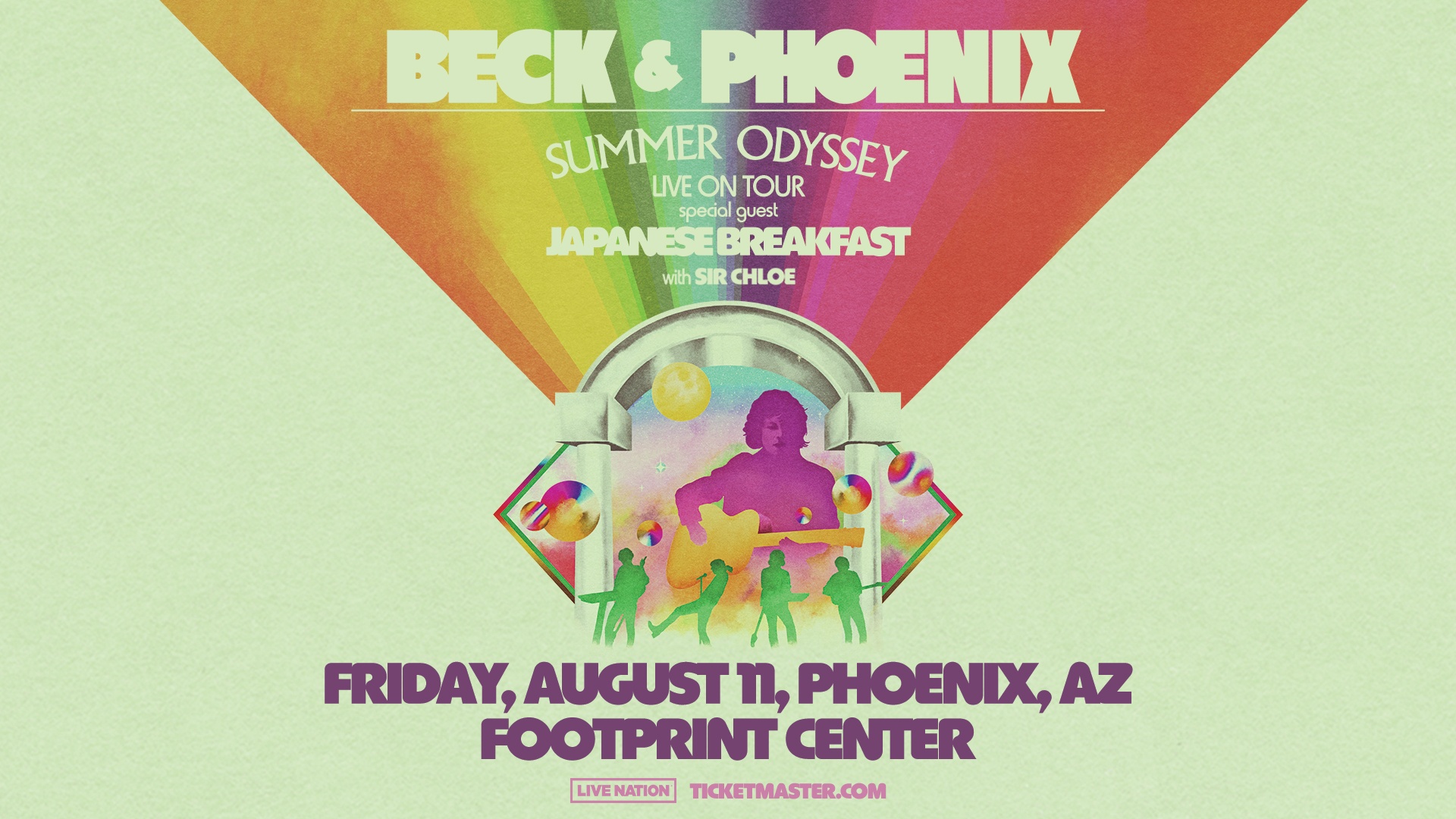 Beck And Phoenix - The Summer Odyssey Tour | Special Guests Japanese Breakfast and Sir Chloe | August 11, 2023 at 5:45 PM at Footprint Center