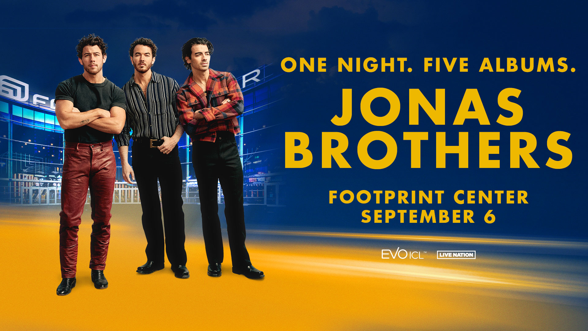 Jonas Brothers - The Tour | September 6, 2023 at 7:30 PM at Footprint Center